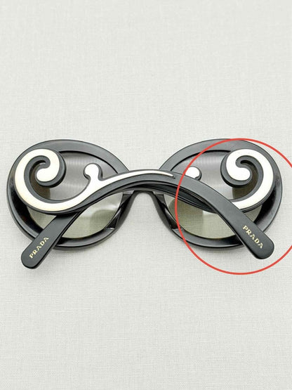 Pre - loved PRADA Black Sunglasses at Reems Closet