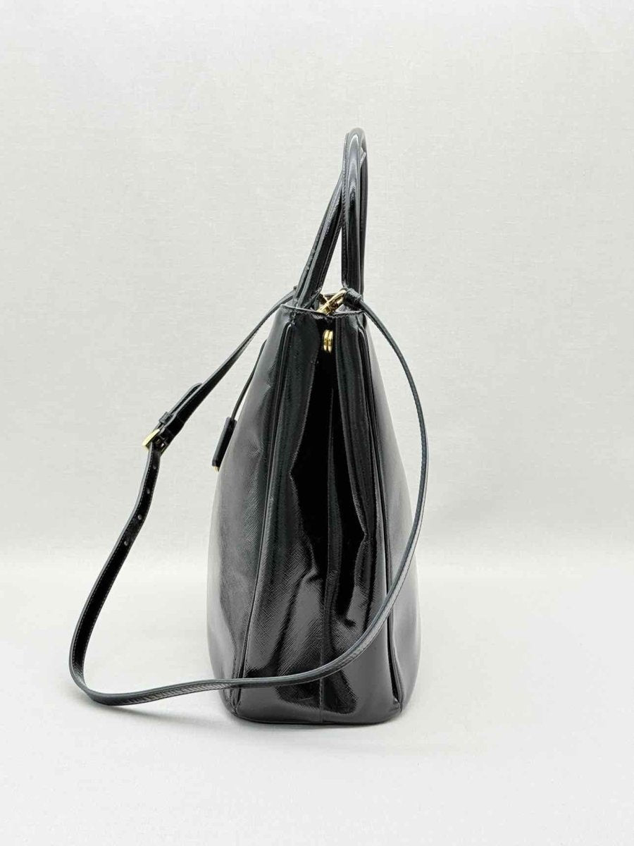 Pre - loved PRADA Black Top Handle at Reems Closet