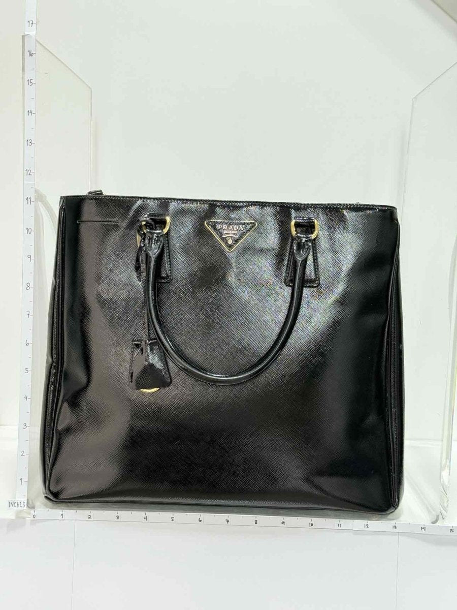 Pre - loved PRADA Black Top Handle at Reems Closet