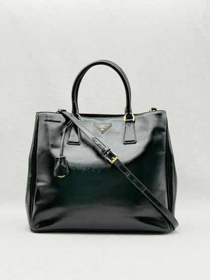 Pre - loved PRADA Black Top Handle at Reems Closet