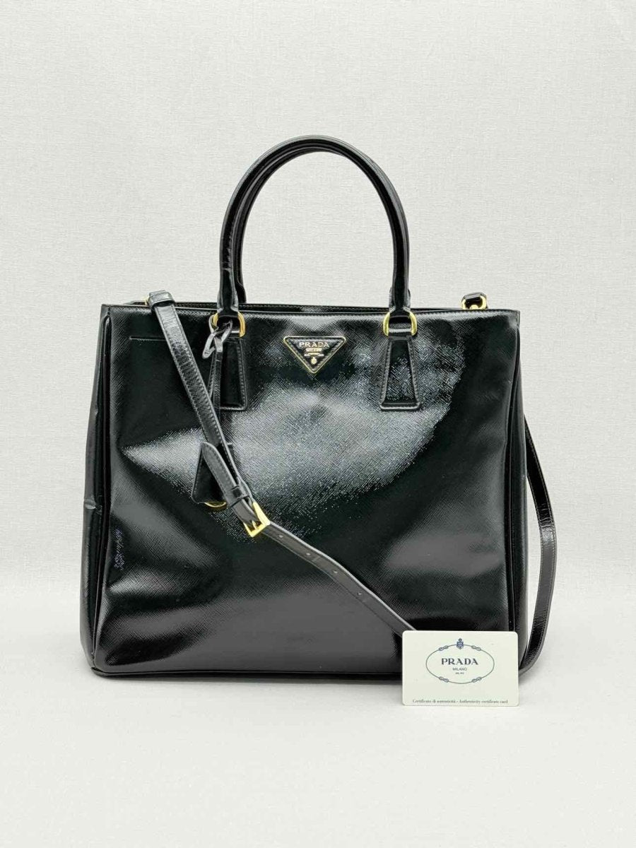 Pre - loved PRADA Black Top Handle at Reems Closet