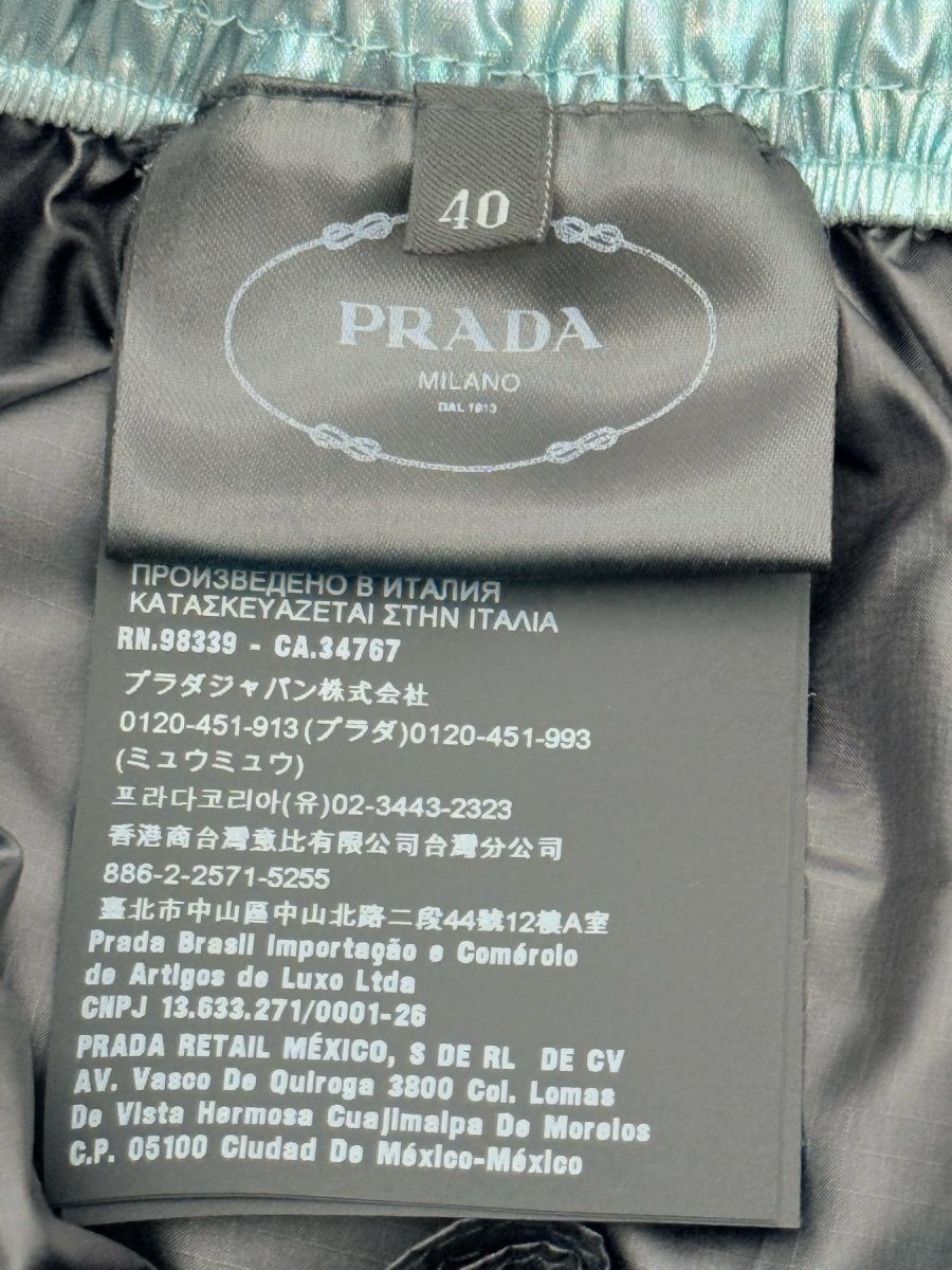 Pre - loved PRADA Blue & Black Size US 4 Pants at Reems Closet