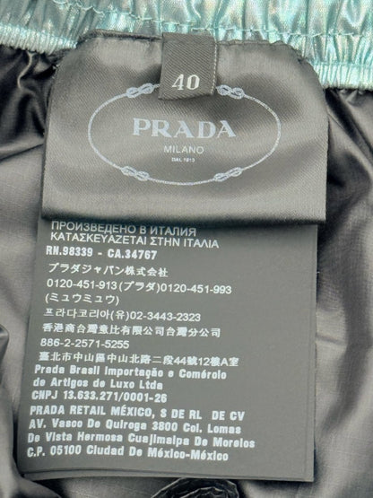 Pre - loved PRADA Blue & Black Size US 4 Pants at Reems Closet