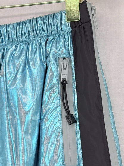 Pre - loved PRADA Blue & Black Size US 4 Pants at Reems Closet