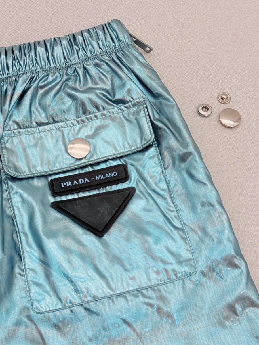 Pre - loved PRADA Blue & Black Size US 4 Pants at Reems Closet