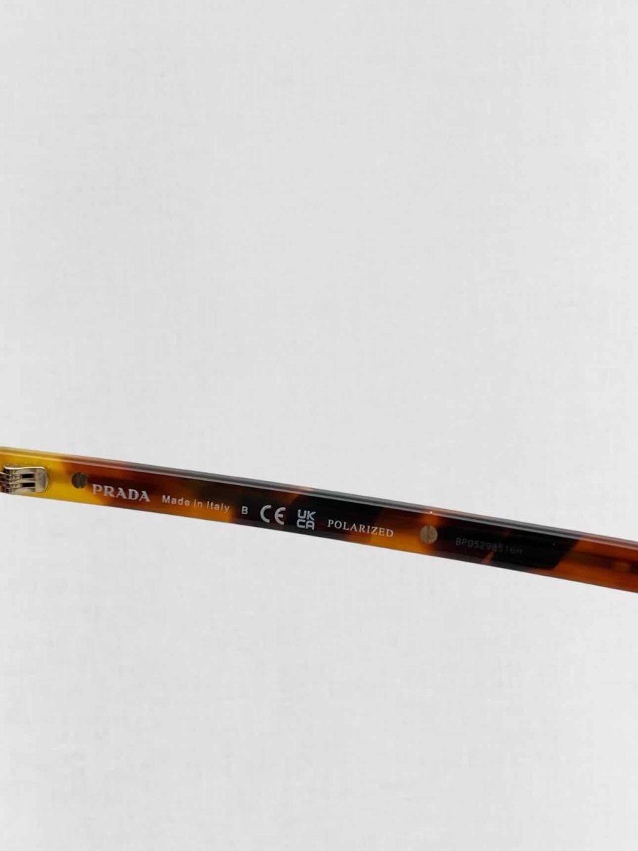 Pre - loved PRADA Brown & Gold Sunglasses at Reems Closet