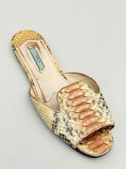 Pre-loved PRADA Brown Size EU 40.5 Sandals at Reems Closet