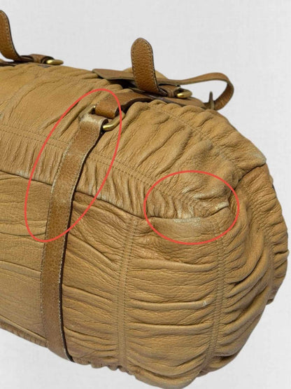 Pre - loved PRADA Brown Top Handle at Reems Closet