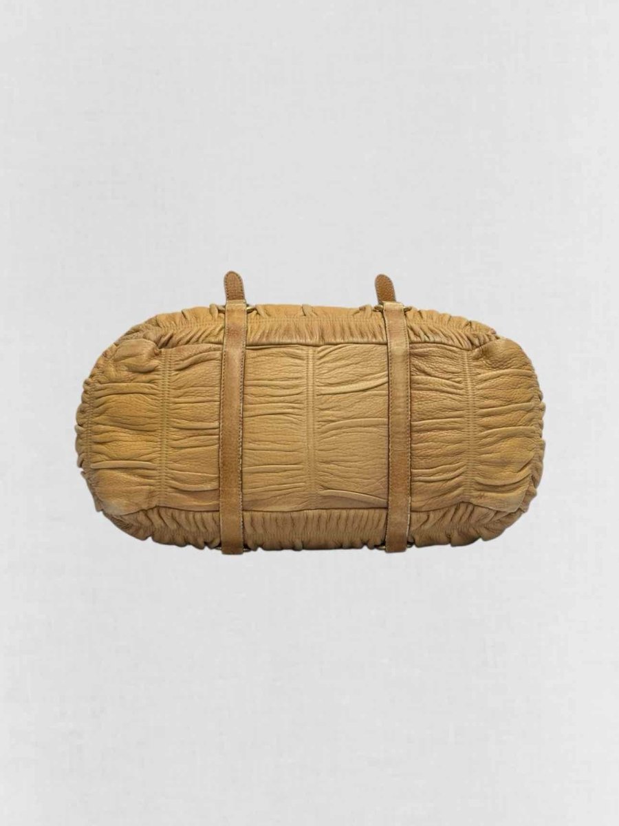 Pre - loved PRADA Brown Top Handle at Reems Closet