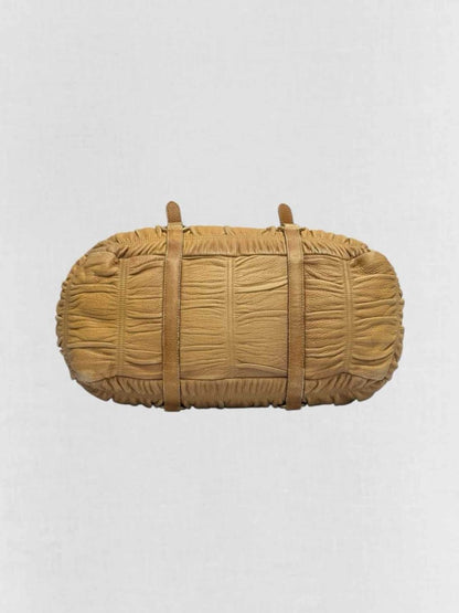 Pre - loved PRADA Brown Top Handle at Reems Closet