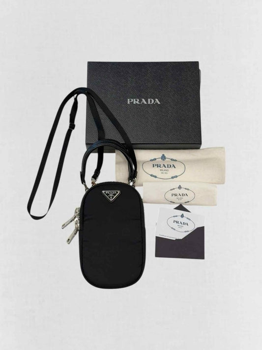 Pre - loved PRADA Cargo Black Crossbody at Reems Closet