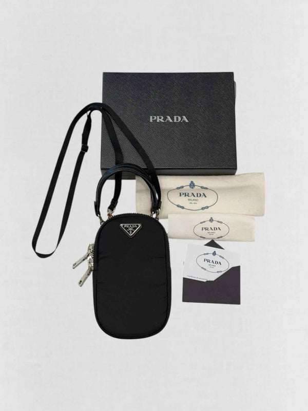 Pre - loved PRADA Cargo Black Crossbody at Reems Closet