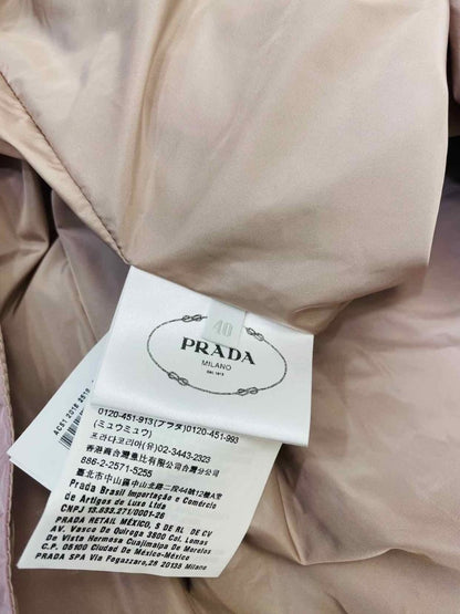 Pre - loved PRADA Classic Rain Ash Pink Jacket at Reems Closet