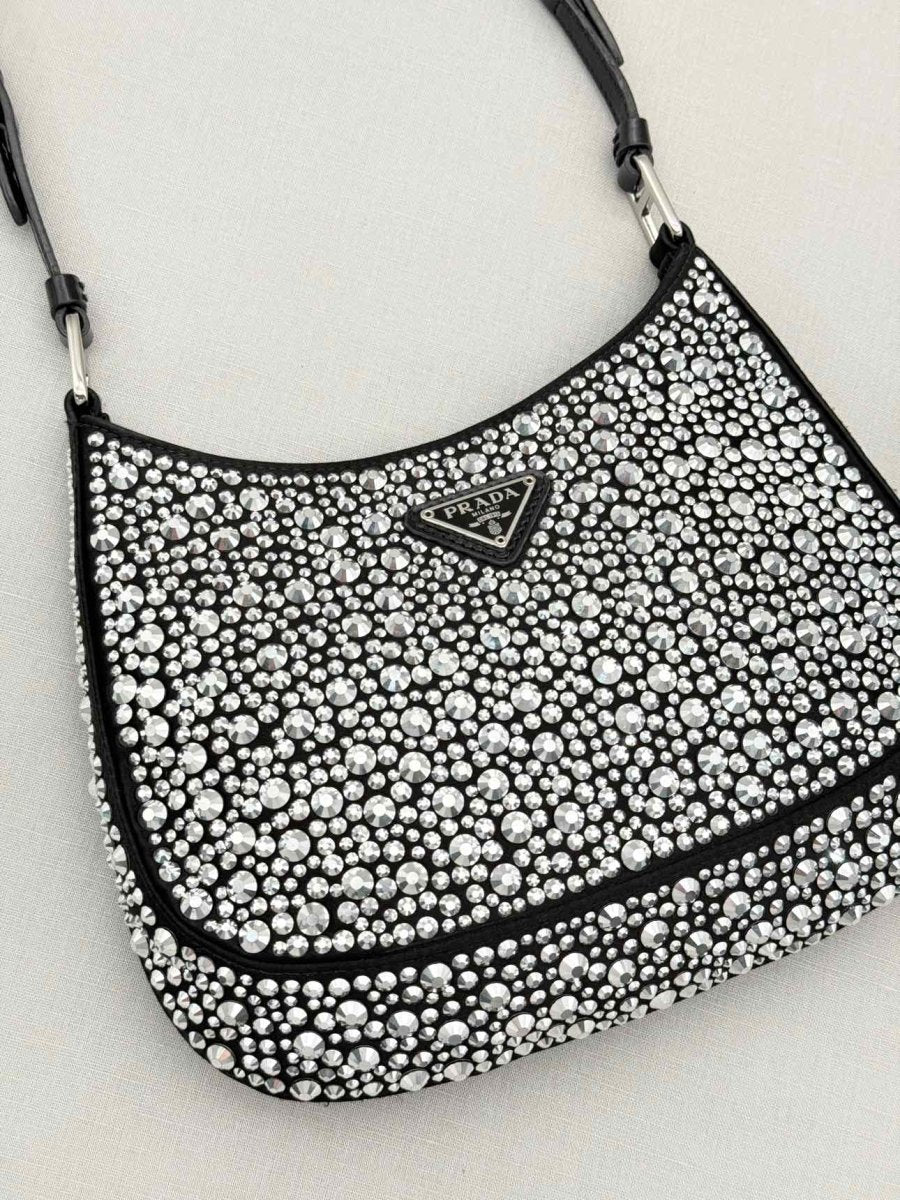 Pre-loved PRADA Cleo Black Shoulder Bag at Reems Closet
