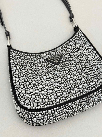 Pre-loved PRADA Cleo Black Shoulder Bag at Reems Closet