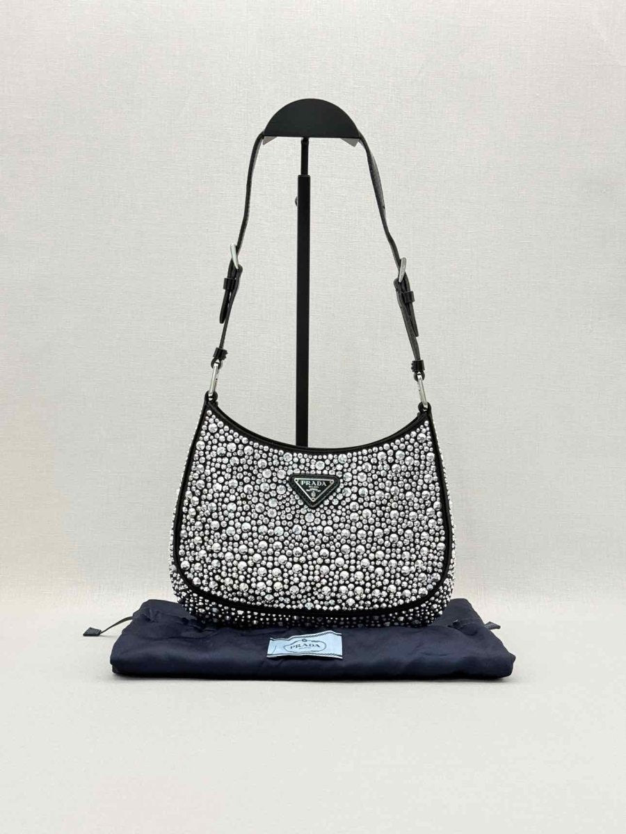 Pre-loved PRADA Cleo Black Shoulder Bag at Reems Closet