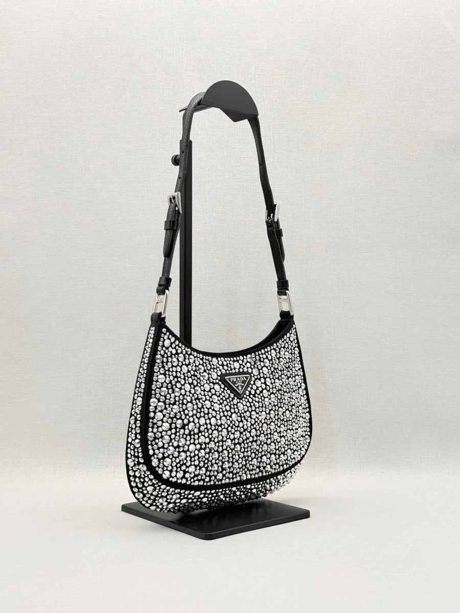 Pre-loved PRADA Cleo Black Shoulder Bag at Reems Closet