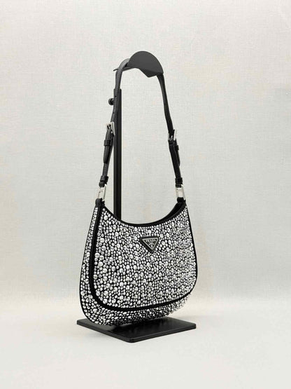 Pre-loved PRADA Cleo Black Shoulder Bag at Reems Closet