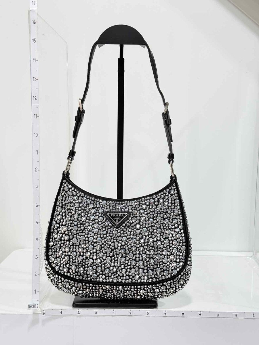 Pre-loved PRADA Cleo Black Shoulder Bag at Reems Closet