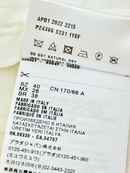 Pre - loved PRADA Cream Size US 4 Pants at Reems Closet