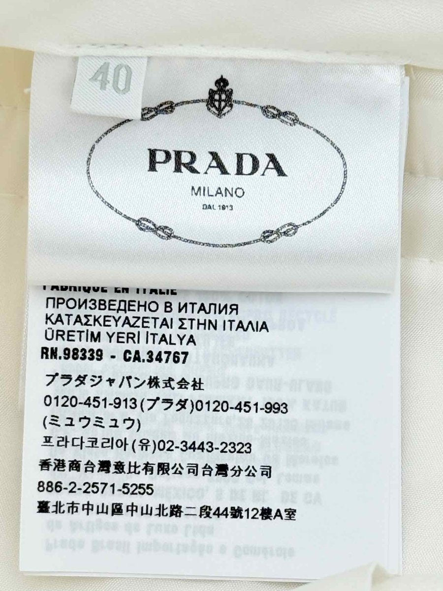 Pre - loved PRADA Cream Size US 4 Pants at Reems Closet