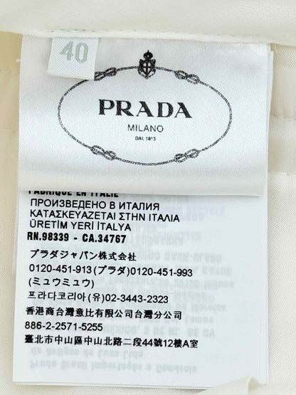 Pre - loved PRADA Cream Size US 4 Pants at Reems Closet