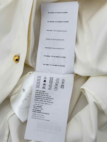 Pre - loved PRADA Cream Size US 4 Shirt at Reems Closet