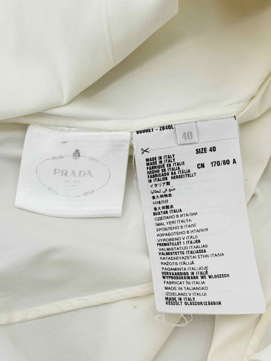 Pre - loved PRADA Cream Size US 4 Shirt at Reems Closet