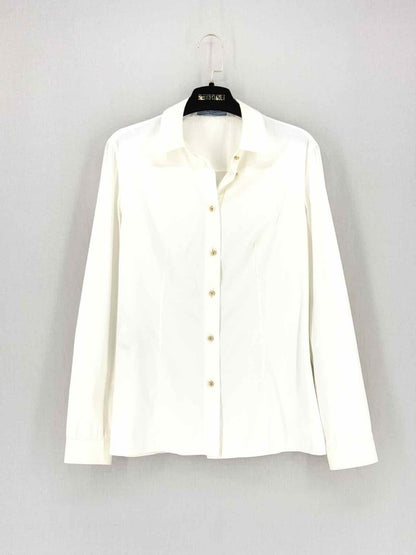 Pre - loved PRADA Cream Size US 4 Shirt at Reems Closet