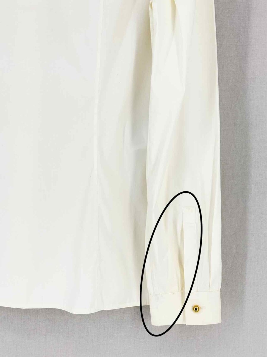 Pre - loved PRADA Cream Size US 4 Shirt at Reems Closet