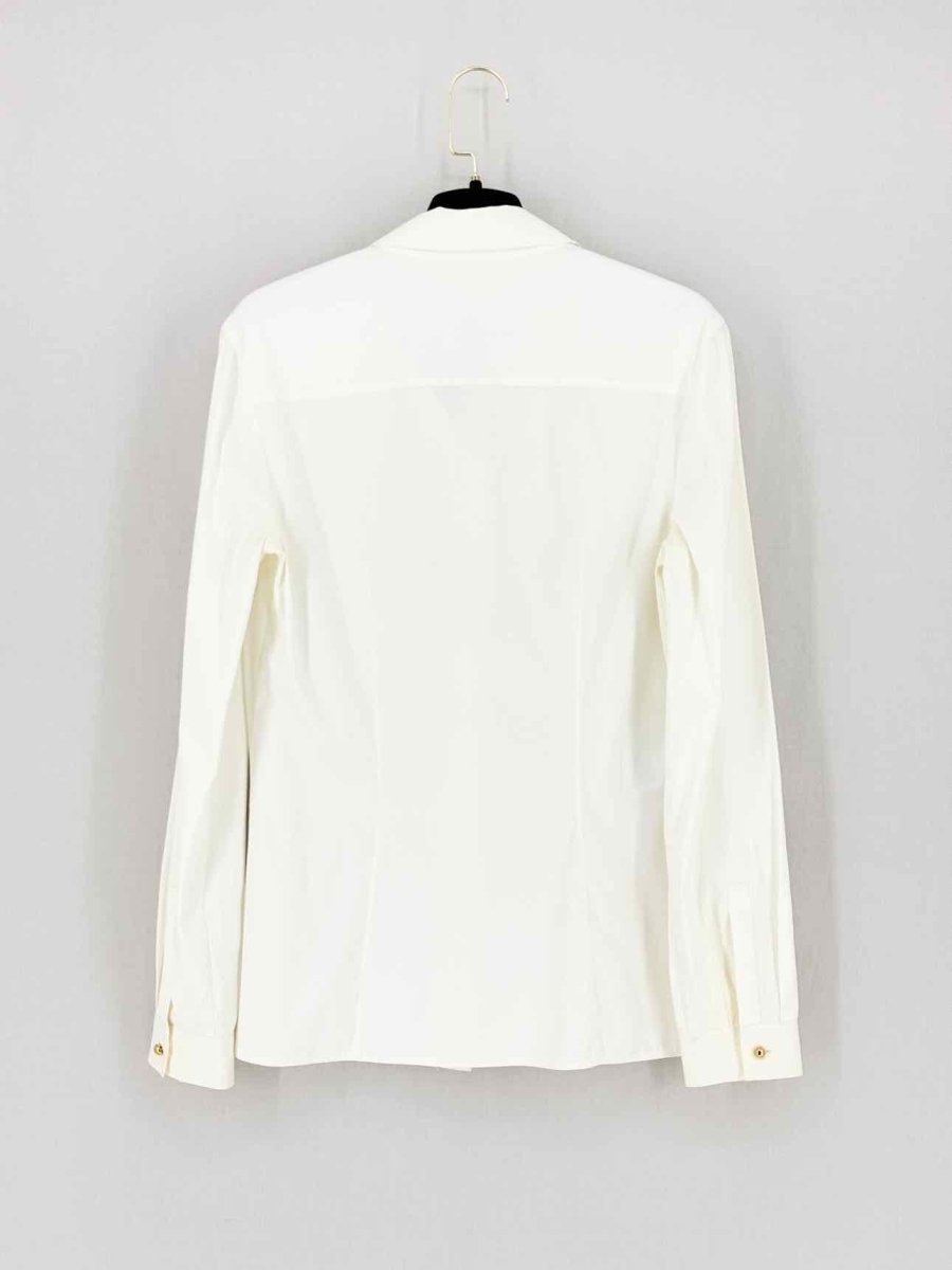 Pre - loved PRADA Cream Size US 4 Shirt at Reems Closet