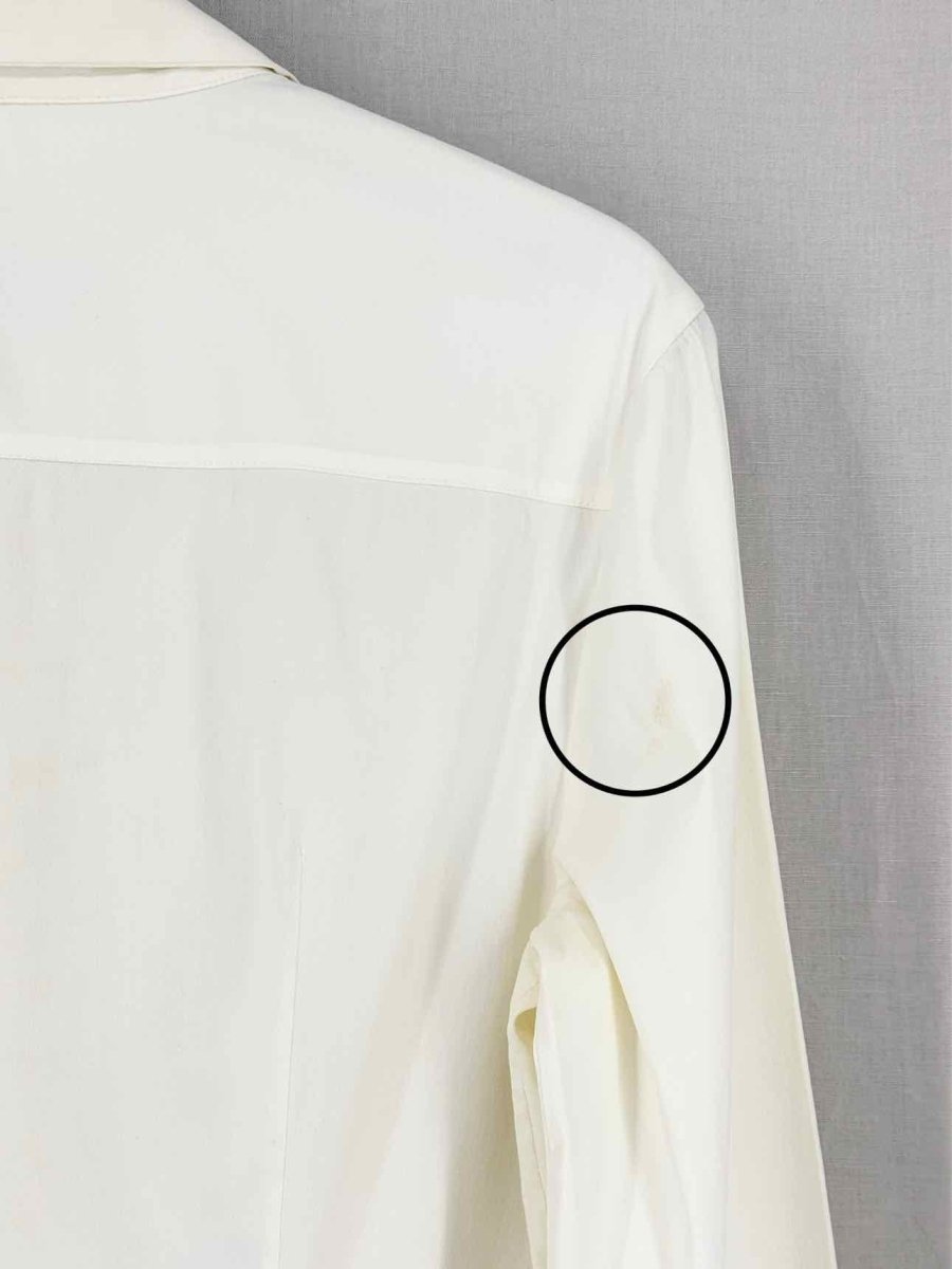 Pre - loved PRADA Cream Size US 4 Shirt at Reems Closet