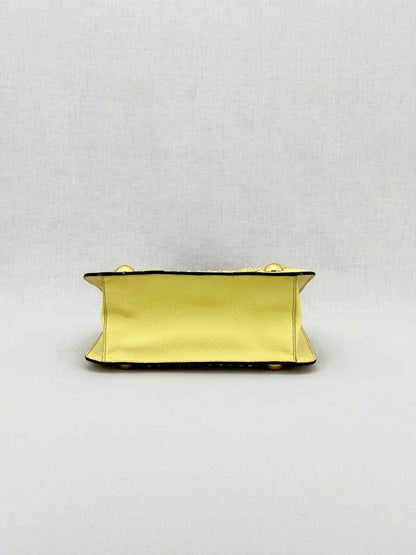 Pre-loved PRADA Double Zip Yellow Tote Bag at Reems Closet