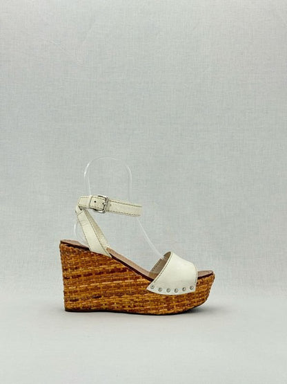 Pre - loved PRADA Espadrille White Size EU 38.5 Wedges at Reems Closet
