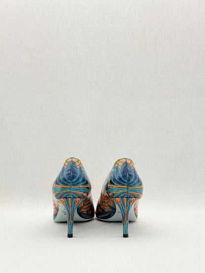 Pre - loved PRADA Fall/Winter 2003 Blue Multicolor Size EU 36 Pumps at Reems Closet