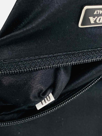 Pre - loved PRADA Flap Black Shoulder Bag at Reems Closet