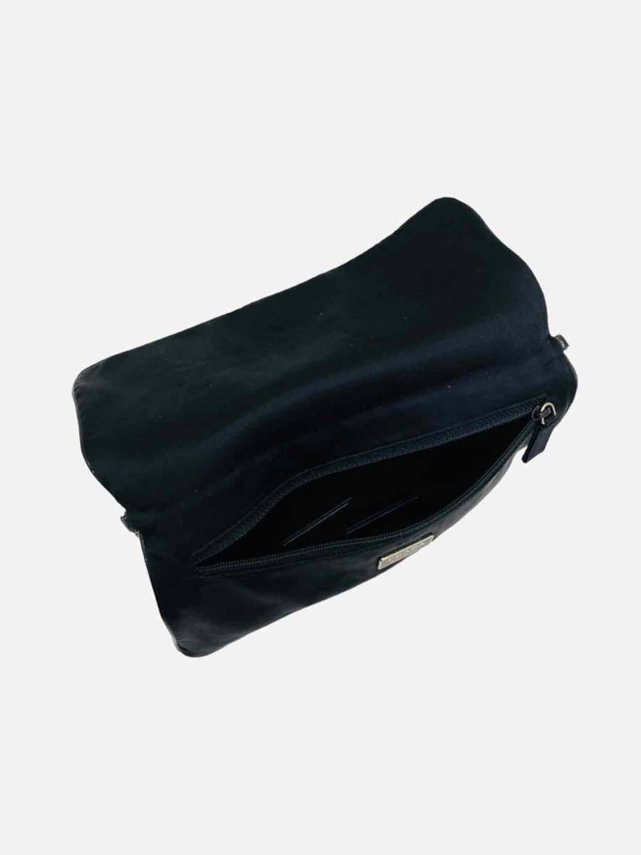 Pre - loved PRADA Flap Black Shoulder Bag at Reems Closet