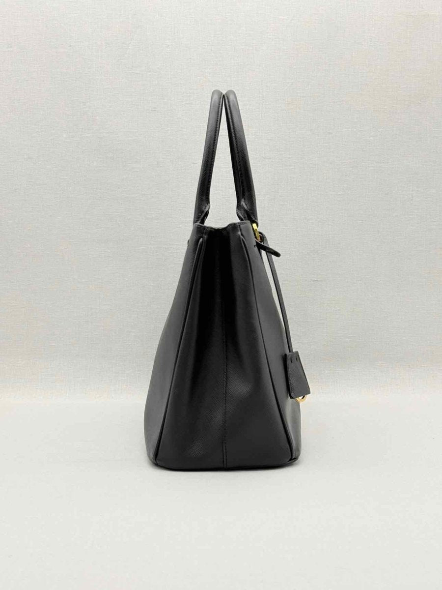 Pre - loved PRADA Galleria Black Tote Bag at Reems Closet