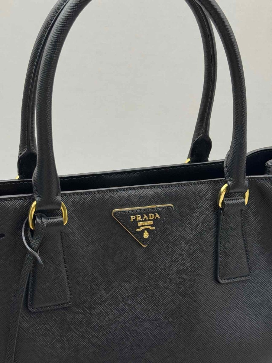 Pre - loved PRADA Galleria Black Tote Bag at Reems Closet