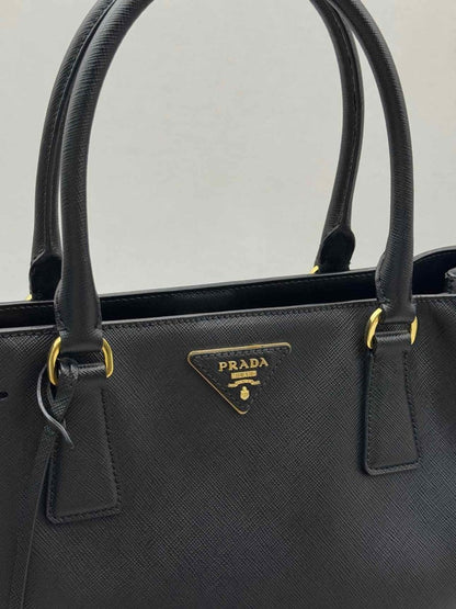 Pre - loved PRADA Galleria Black Tote Bag at Reems Closet