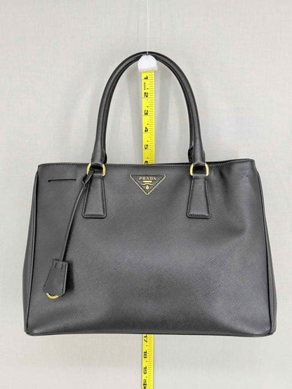 Pre - loved PRADA Galleria Black Tote Bag at Reems Closet