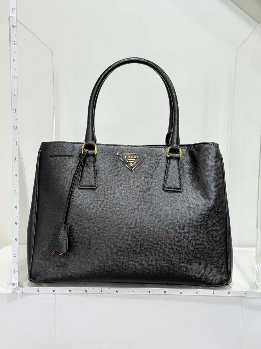 Pre - loved PRADA Galleria Black Tote Bag at Reems Closet