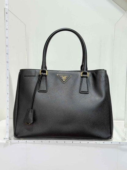 Pre - loved PRADA Galleria Black Tote Bag at Reems Closet