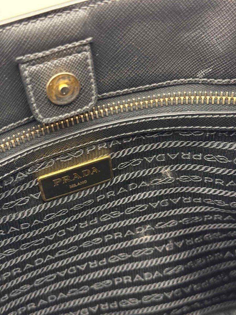 Pre - loved PRADA Galleria Black Tote Bag at Reems Closet