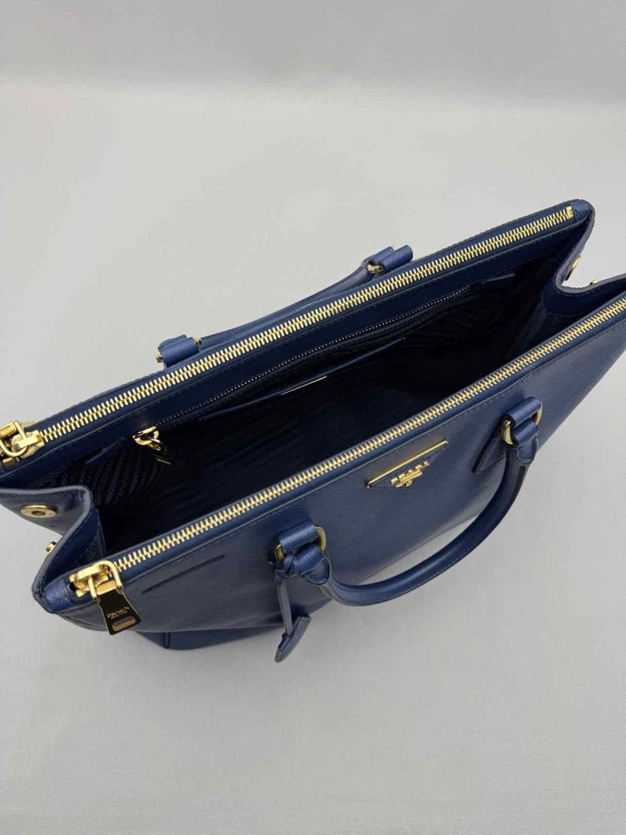 Pre-loved PRADA Galleria Blue Tote Bag at Reems Closet