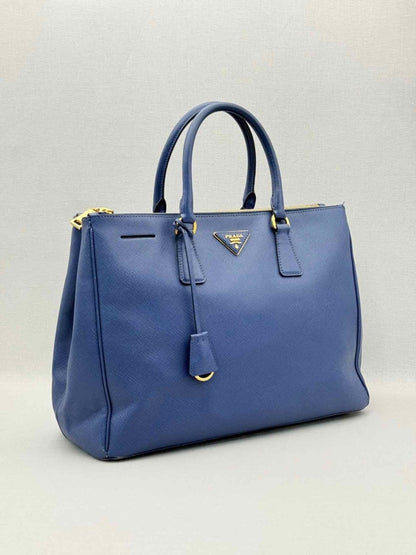 Pre-loved PRADA Galleria Blue Tote Bag at Reems Closet