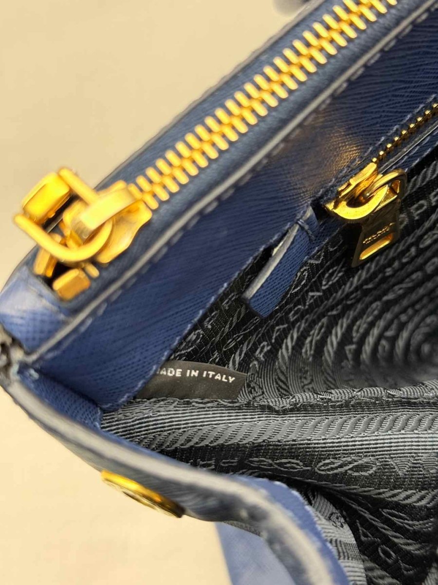 Pre-loved PRADA Galleria Blue Tote Bag at Reems Closet