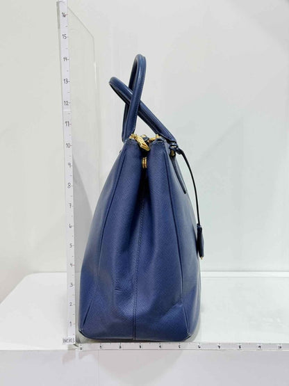 Pre-loved PRADA Galleria Blue Tote Bag at Reems Closet