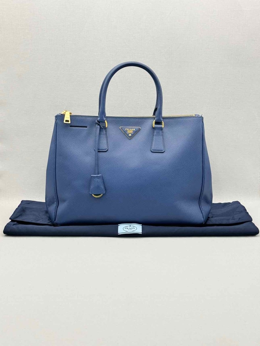 Pre-loved PRADA Galleria Blue Tote Bag at Reems Closet