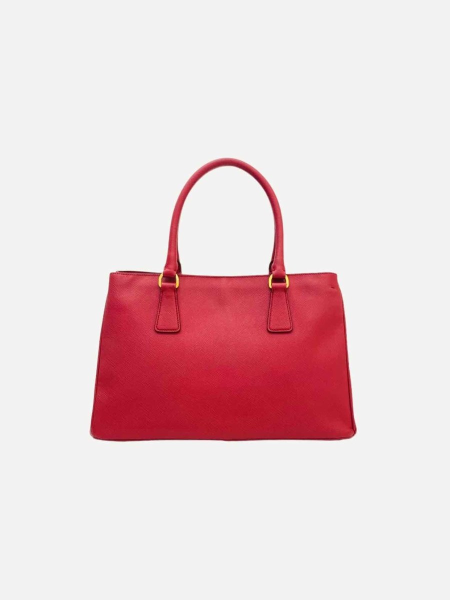 Pre - loved PRADA Galleria Red Top Handle at Reems Closet